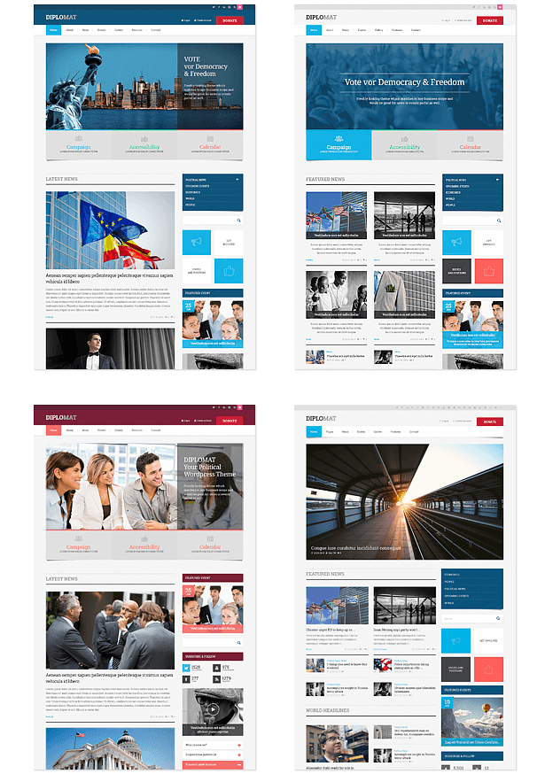 Diplomat | Political Responsive Site Template