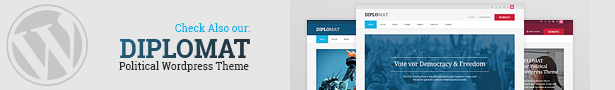 Diplomat | Political Responsive Site Template